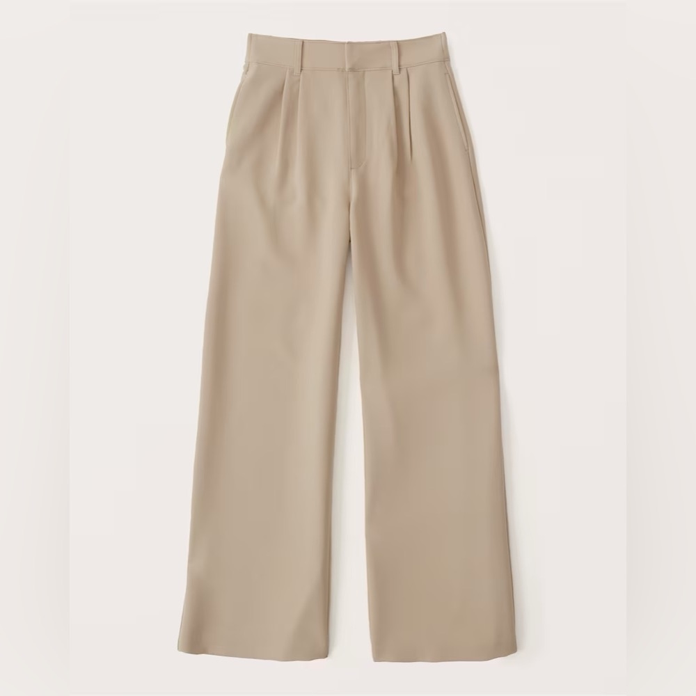 Abercrombie tailored wide leg pants size large new with tags